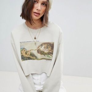 ASOS Michelangelo Cropped Sweatshirt